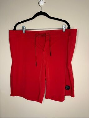 George Red Men's Swim Trunks with Drawstring